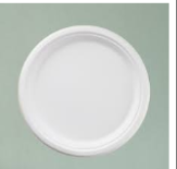 9" Round Bagasse Plates 10X36 (1 Box of 10 Packs) image 0