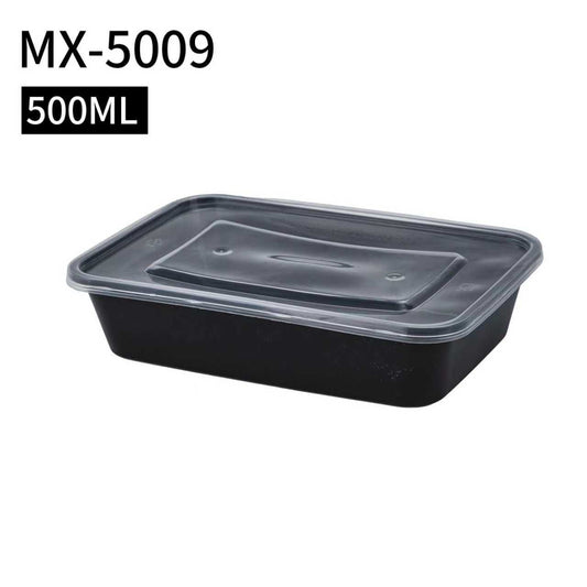Plastic Food Container - 500ML BLACK (300 INBOX) image 0