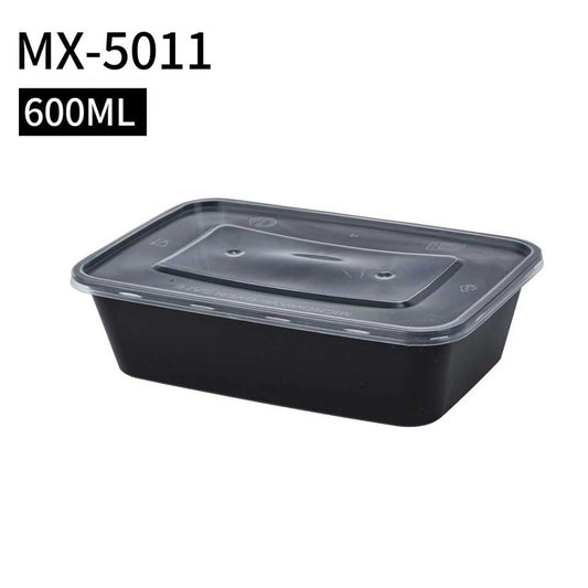Plastic Food Container - 750ML BLACK (300 INBOX) image 0