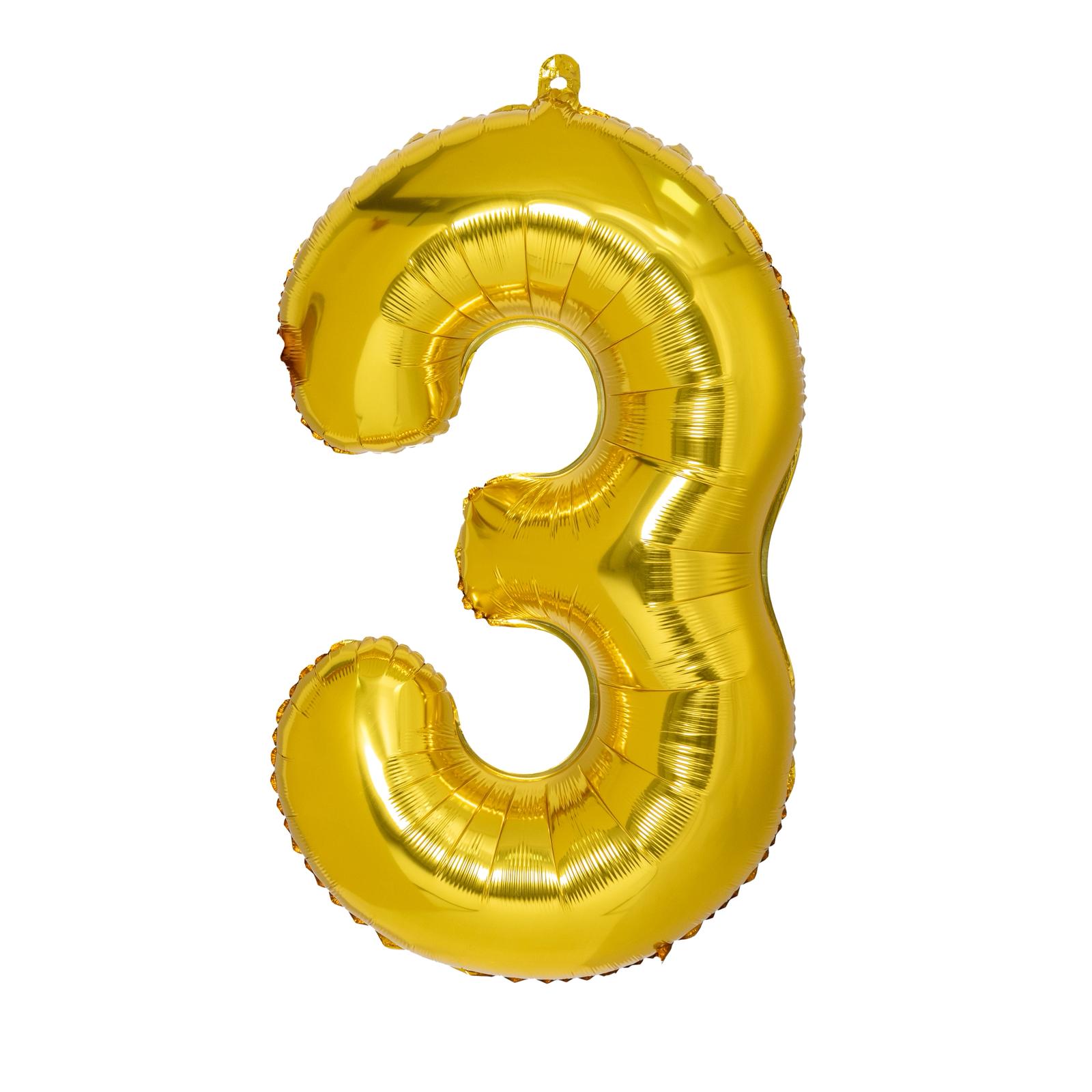Foil Balloon Numbered 1 pack of 10 image 2