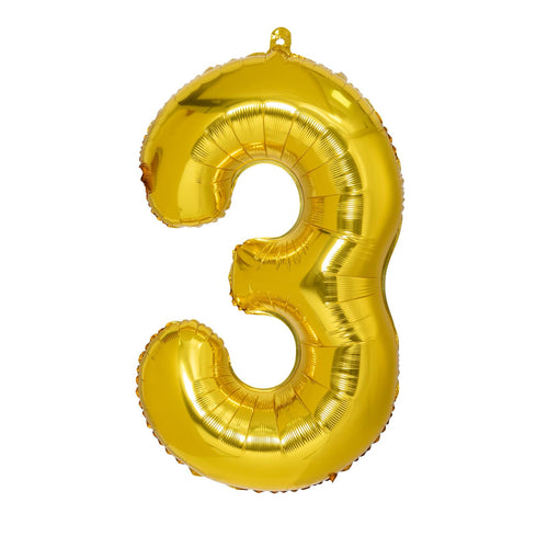 Foil Balloon Numbered 1 pack of 10 image 2