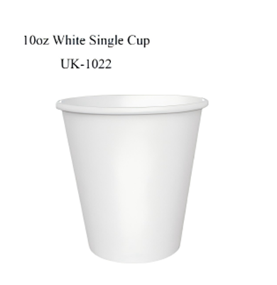 10oz Printed single wall cups 280g (1000 in BOX) image 0