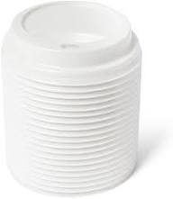 4oz white PS LID 1.5g (1000 in BOX) image 1