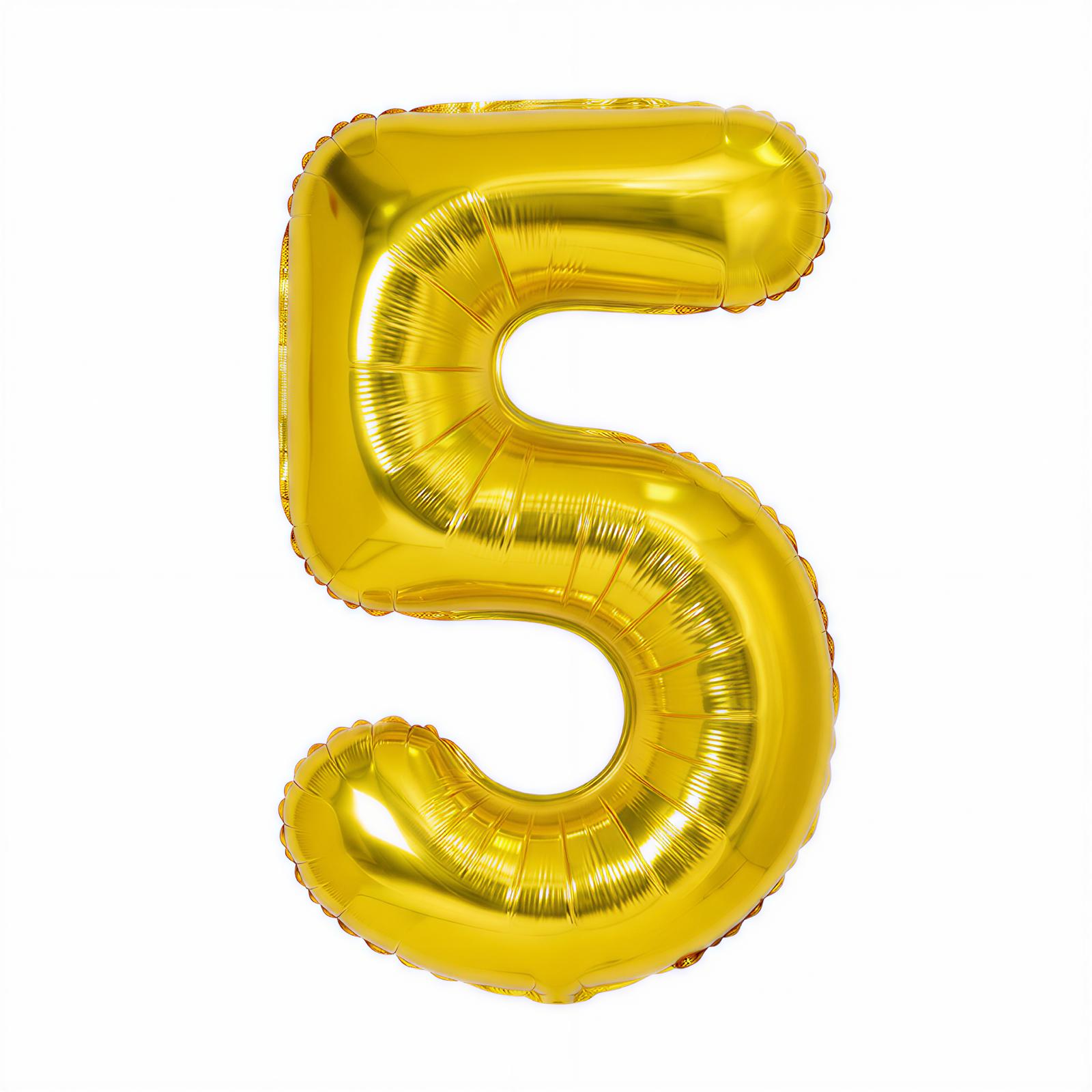 Foil Balloon Numbered 1 pack of 10 image 4