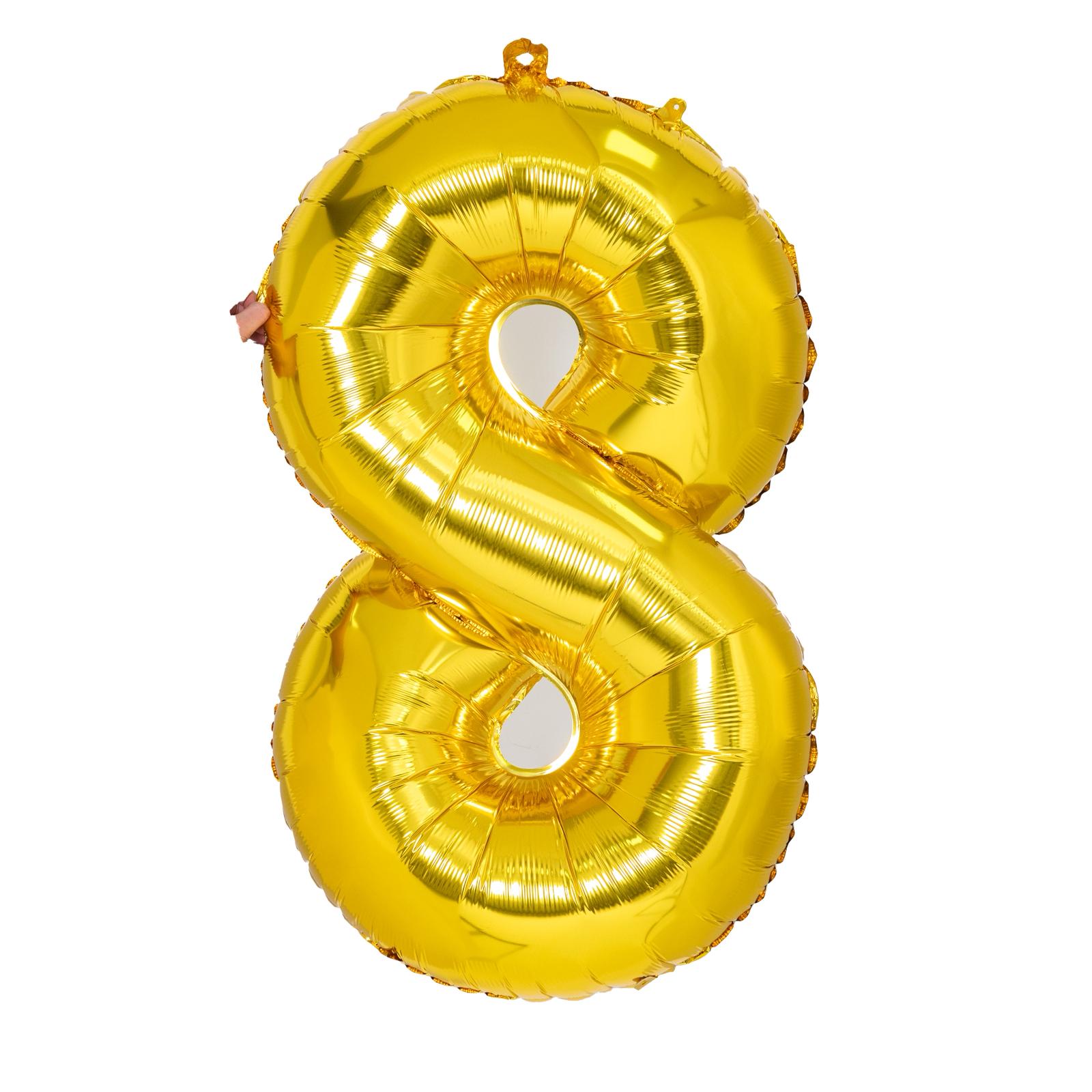 Foil Balloon Numbered 1 pack of 10 image 7