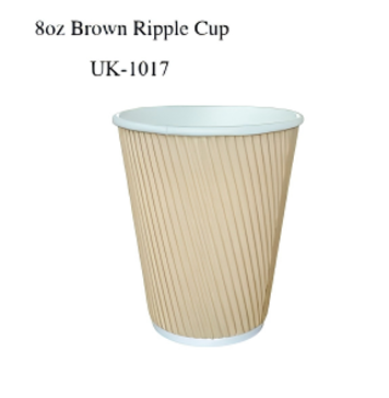 8oz Brown ripple wall 280g+250g (500 in BOX) image 0