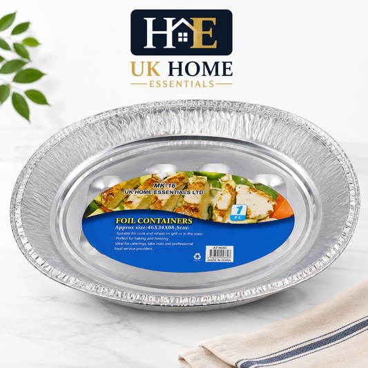 AF4680 Large Deep Aluminium Foil Tray (46.8x34x8cm)