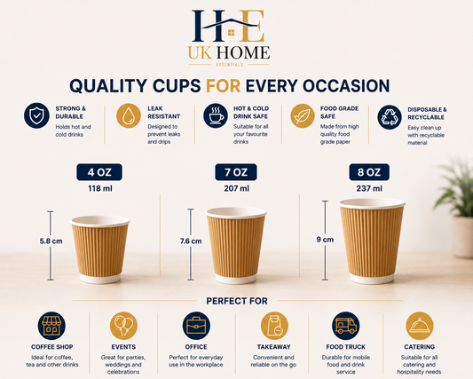 4oz Brown Ripple Wall Cup (with Lid)