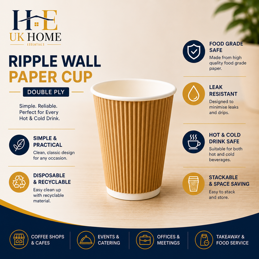 12oz Brown ripple wall 300g+250g (500 in BOX)