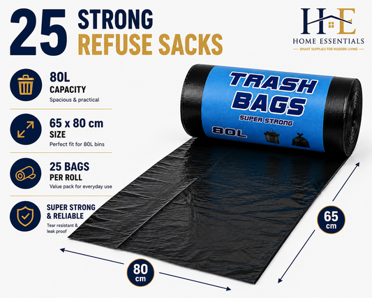 Bin Bags 80 Litre