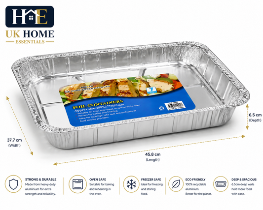 AF4580 Large Aluminium Foil Roasting Tray (45.5x34x6.5cm)