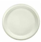 10" Round Bagasse Plates 36x10 (1 Box of 10 Packs) image 0
