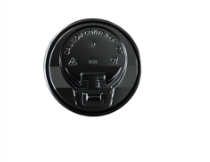 8oz black PS LID 2.5g (1000 in BOX) image 0
